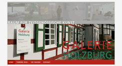 Desktop Screenshot of galerie-holzburg.de