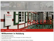 Tablet Screenshot of galerie-holzburg.de